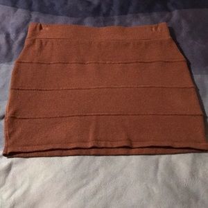 Brown Mini Skirt